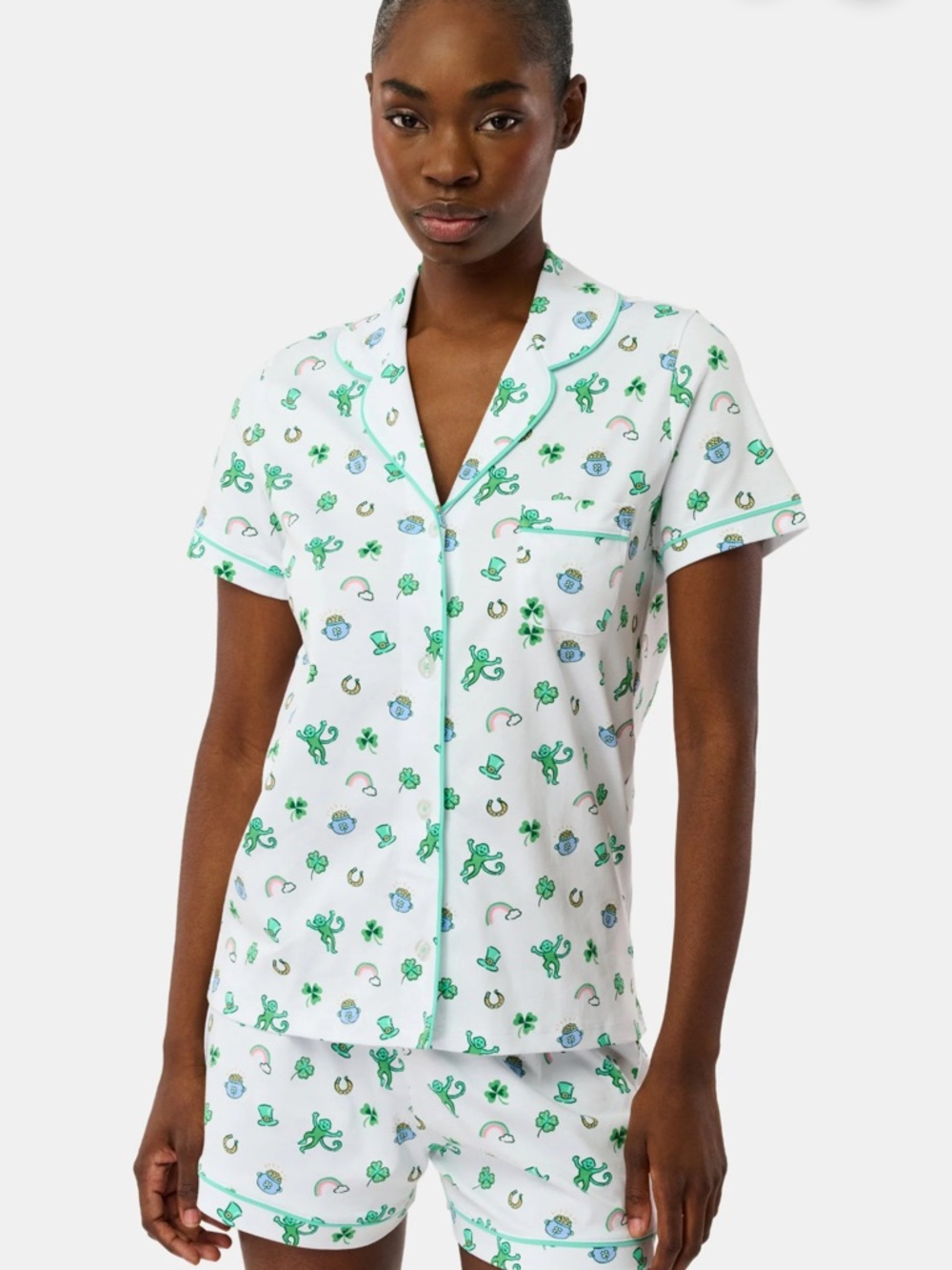 Roller Rabbit Luck o The Monkey Polo Pajamas NWT